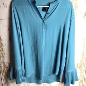 Ann taylor blue blouse